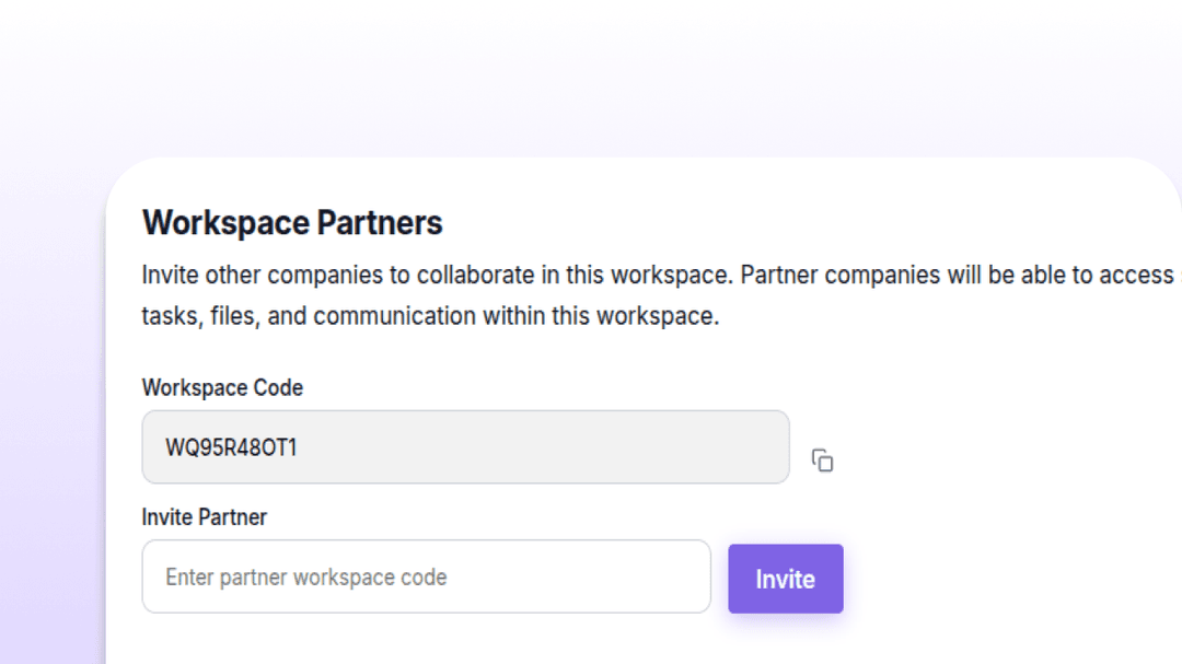 Centralized partner company management